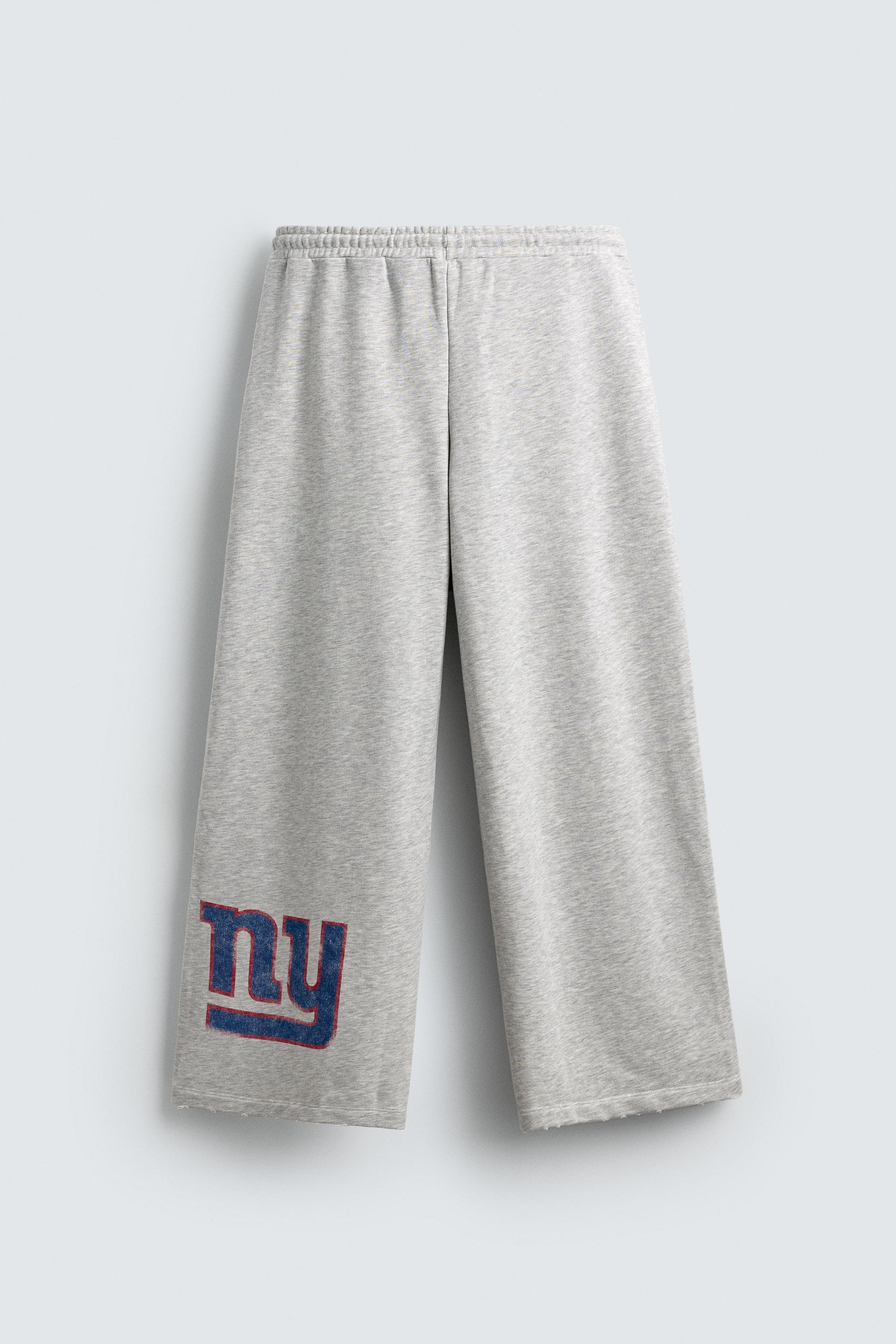 NFL NEW YORK GIANTS WIDE FIT JOGGER PANTS